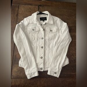 Banana Republic white denim jacket size XS